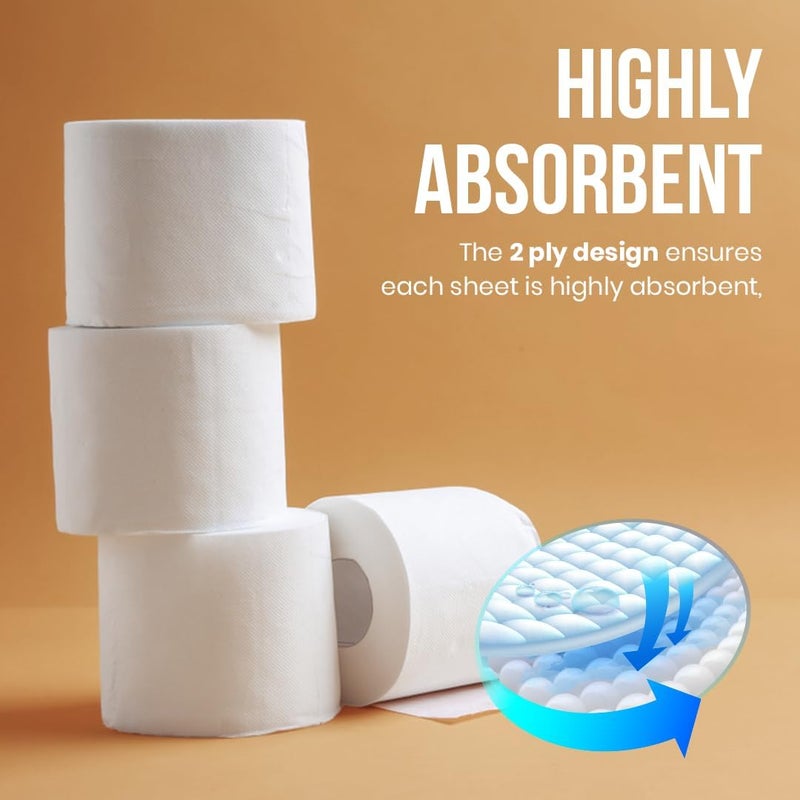 Brandsfinity 2 Ply Toilet Paper - 8000 Sheets, 40 Rolls - Image 4