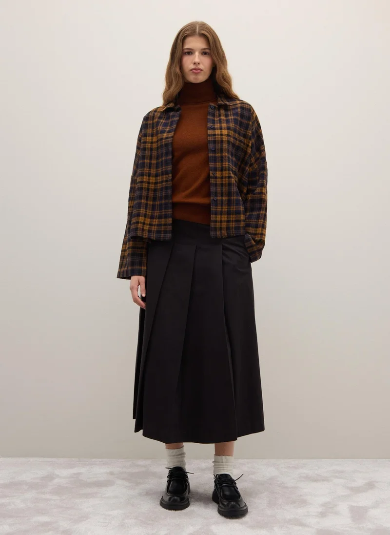 او في اس OVS Multicolour Pure Cotton Plaid Regular Fit Shirt