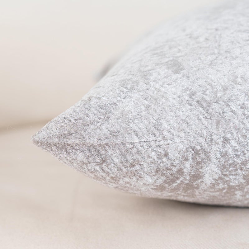 NiNi ALL Velvet Throw Pillow Covers Pack of 2 Silver Grey 18x18 Inch Decorative Luxurious Velour Pillow Cover Set of 2 Glossy Pillow case Cushion Cases for Couch Sofa Bed Outdoor - Image 5