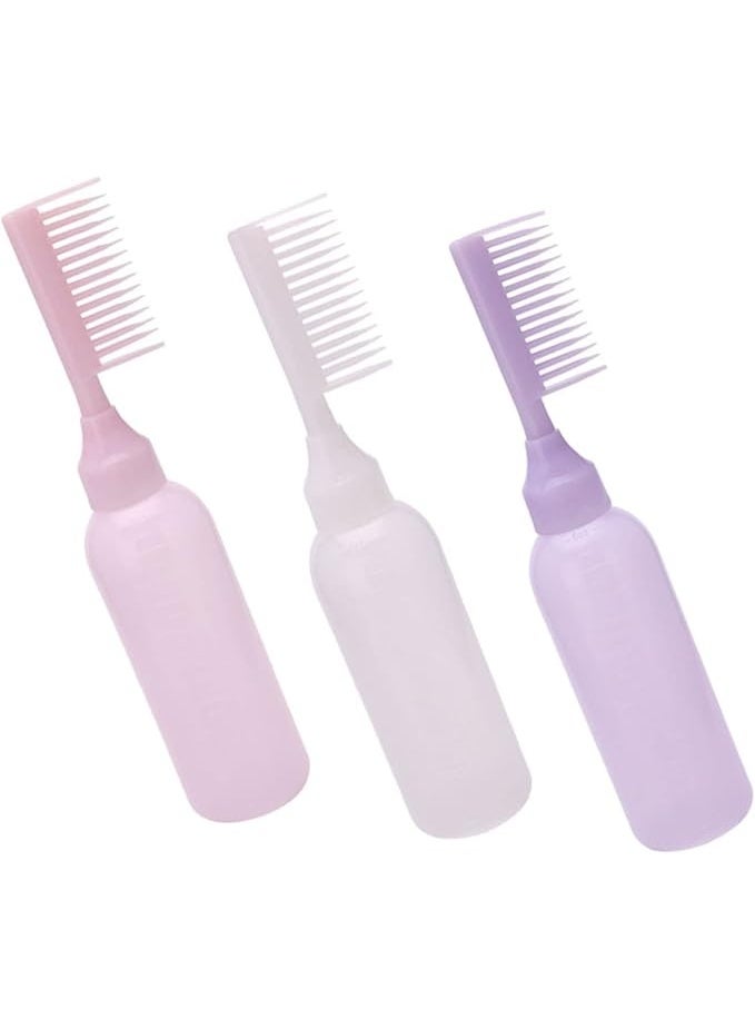 Innovative Root Comb Dispensing Bottle - For precise and easy nourishment with a graduated scale at the roots of the scalp. Precise holes distribute oils and serums directly to the roots. Enhances the scalp and stimulates blood circulation. Multiple colors. - Image 1