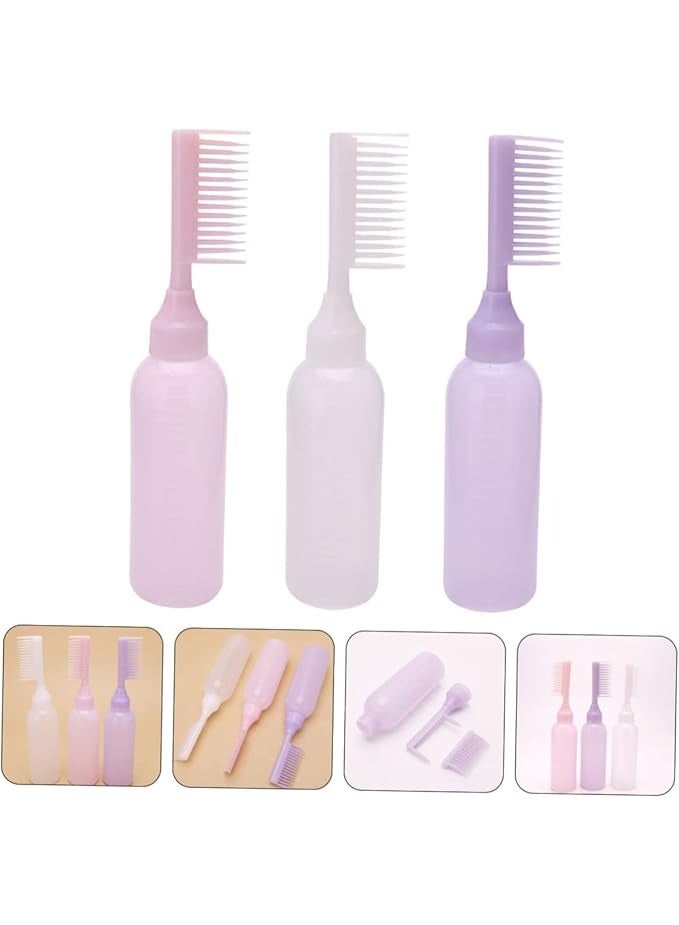 Innovative Root Comb Dispensing Bottle - For precise and easy nourishment with a graduated scale at the roots of the scalp. Precise holes distribute oils and serums directly to the roots. Enhances the scalp and stimulates blood circulation. Multiple colors. - Image 2