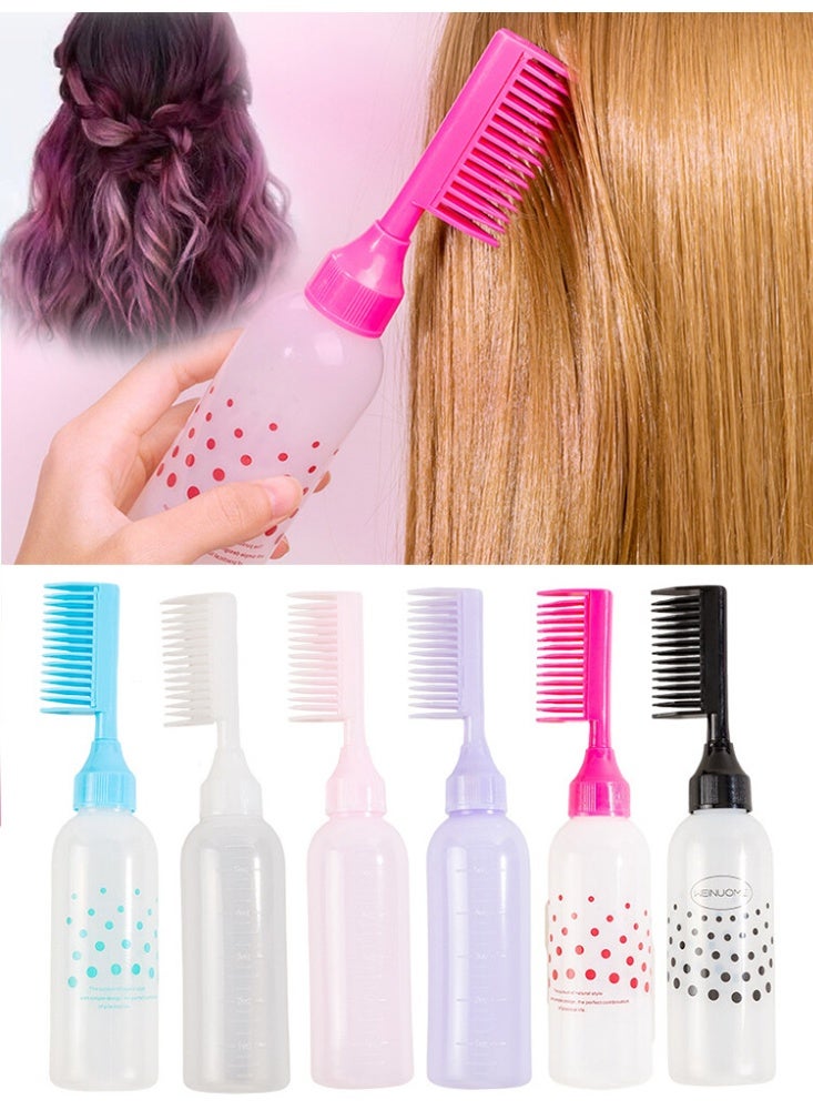Innovative Root Comb Dispensing Bottle - For precise and easy nourishment with a graduated scale at the roots of the scalp. Precise holes distribute oils and serums directly to the roots. Enhances the scalp and stimulates blood circulation. Multiple colors. - Image 3