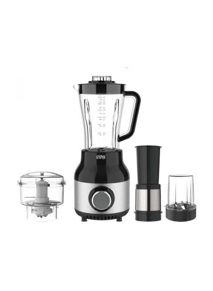 WINNING STAR 500W 1.8L Electric 4 in 1 Multi-Functional Juicer Blender Food Processor Cooking Machine with 7630