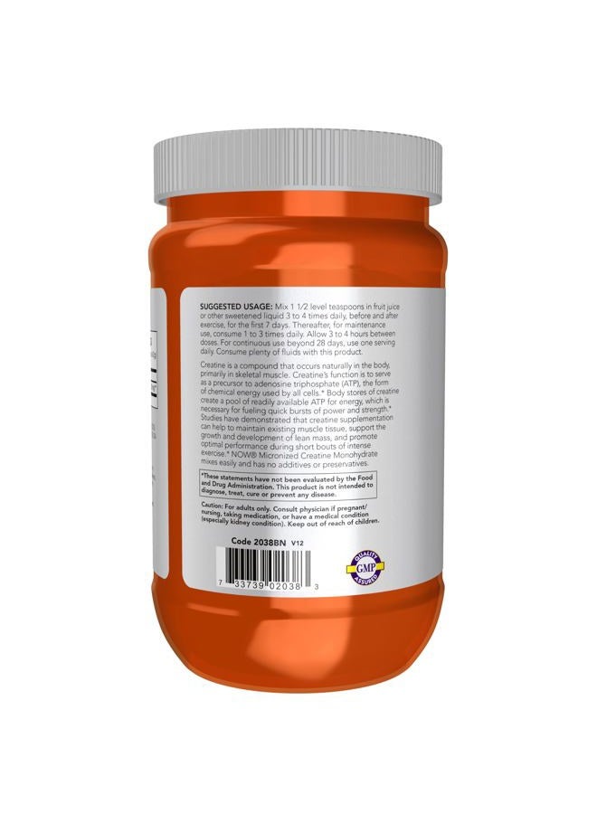 now Sports Nutrition, Micronized Creatine Powder 500 g, Mass Building*/Energy Production*, 1.1-Pound - Image 3
