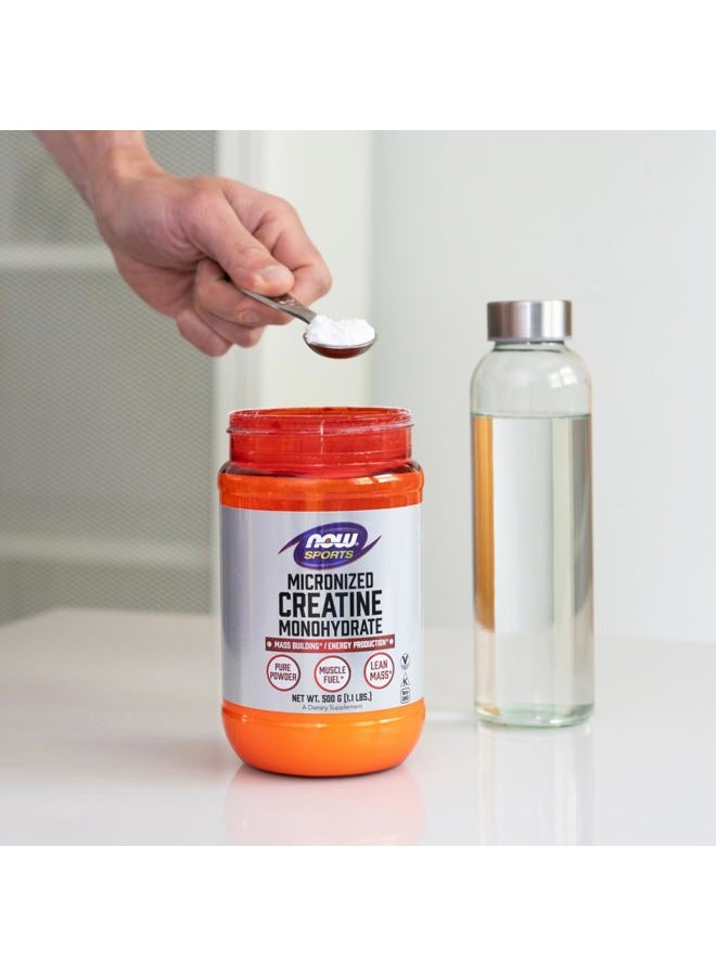 Now Sports Creatine Monohydrate, Micronized Powder 500g (1.1Lbs) - Image 5