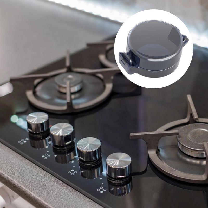 Little One and Pet Protection, 5 Pcs Stove Knob Safety, Protected Lid, Heat-Resistant, Adhesive Gas Stove Safe Covers - Image 3