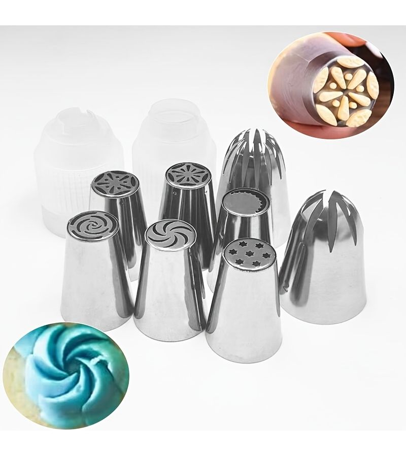 25 Pcs Baking Tool Set Cookie And Cake Decorating Piping Converter Complete Practical Baking Tools - Image 2