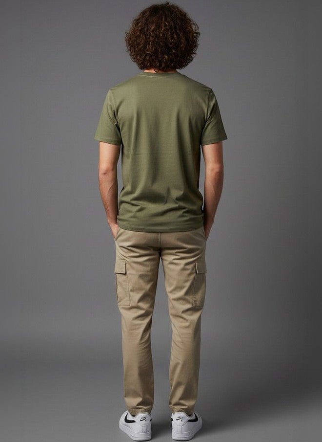OUTLAWS Men's 4-Pack V-Neck Bio Finish T-Shirt in Solid Colors - Image 4