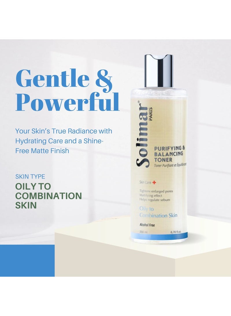 Solimar Paris Purifying & Balancing Toner – Oily to Combination Skin, 200ml - Image 2