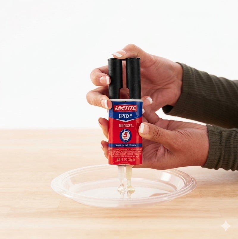 لوكتيت لاصق لوكتايت إيبوكسي كويك سيت 23 مل – تثبيت خلال 5 دقائق غراء قوي للمعادن والخشب والسيراميك والزجاج والبلاستيك | حقنة مزدوجة متعددة الاستخدام بقوة 3400 PSI - Image 2