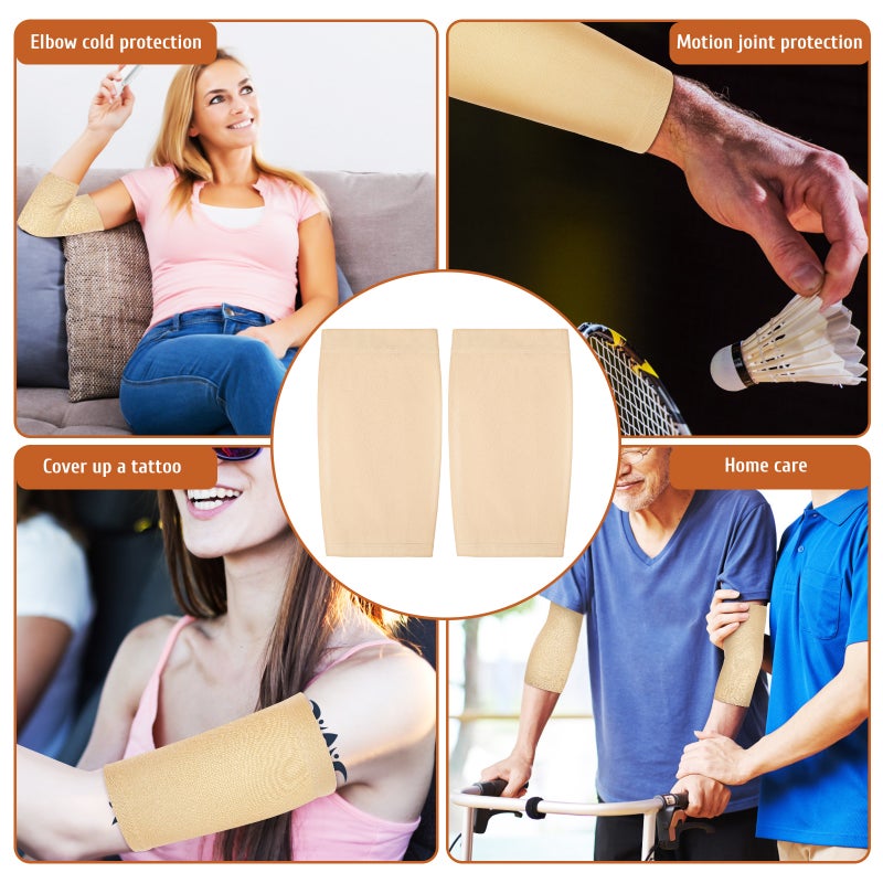 3 Pairs Forearm Sleeves Upper Arm Cover Elbow Sleeve Sports Wrist Protector Upper Arm Sleeve Wrist - Image 2