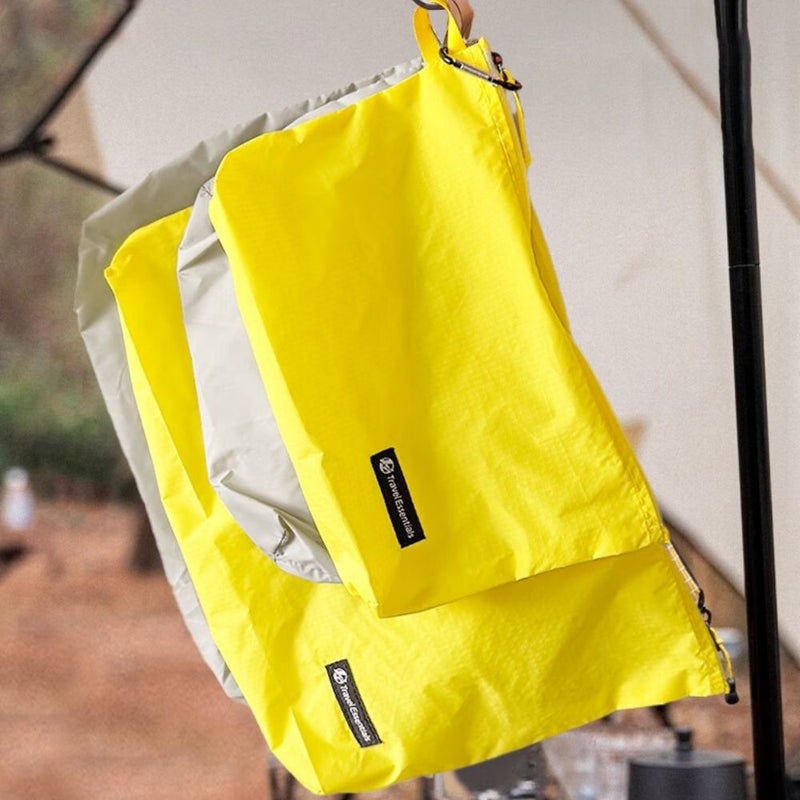 Yellow Large Travel Storage Bag Toiletry Pouch Hangable Outdoor Utility Organizer - Image 2