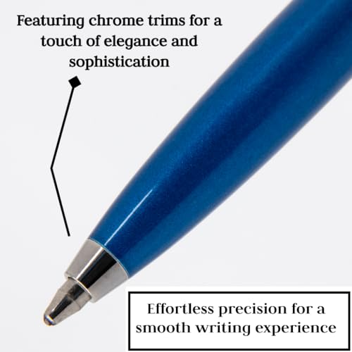 MONTEVERDE USA Poquito Stylus Pen - Cobalt Blue | Compact Metal Ballpoint Pen with Capacitive Stylus | Refillable with D1 Standard International Mini Ballpoint Refills - Image 2