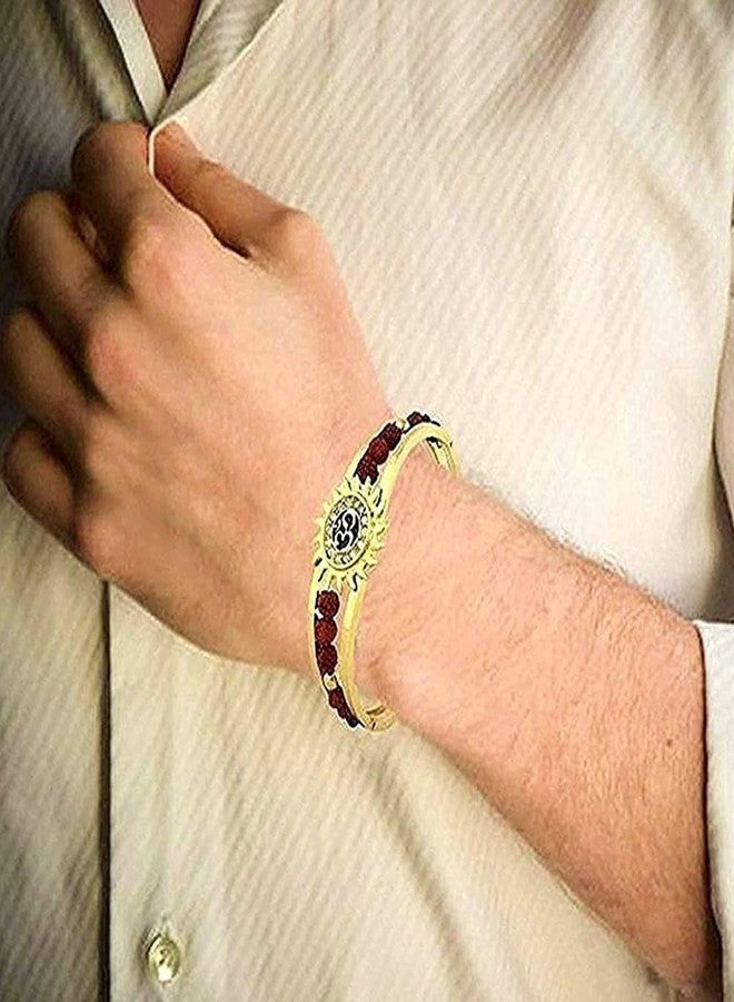 IGA COLLECTION Stainless Steel Adjustable Bracelet/Kada for/Girls/Boys/Mens/Womens| Comfortable Trendy Rudraksha suncuf Kada with Elegant Design (M4) - Image 3