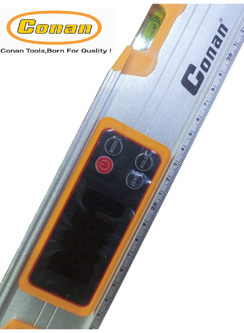 Conan 50 cm Digital Display Level with LCD Screen, Strong Magnetic Base & Anti-Shock Rubber Ends – High-Precision Aluminum Spirit Level for Construction & Carpentry (Model CODL850) - Image 4