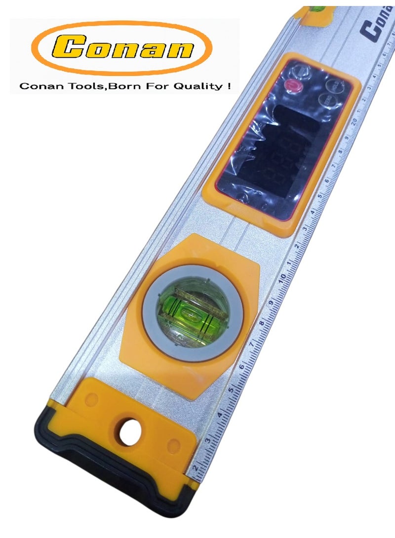 Conan 50 cm Digital Display Level with LCD Screen, Strong Magnetic Base & Anti-Shock Rubber Ends – High-Precision Aluminum Spirit Level for Construction & Carpentry (Model CODL850) - Image 5