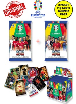 Toyfest Germany Euro 2024 European Championship Match Attax - 2 Official Football Player Card Packs (16 Cards)  - Image 1