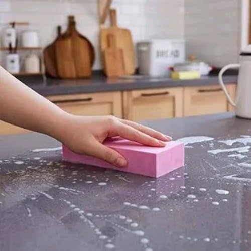 TASMAX car Cleaning Accessories Magic Sponge for Kitchen Cleaning Washing Block Magic Sponge Cleaning Tools for Home and Kitchen Glass Windows Desks Floor Cleaning Tools (Pack of 2) - Image 5