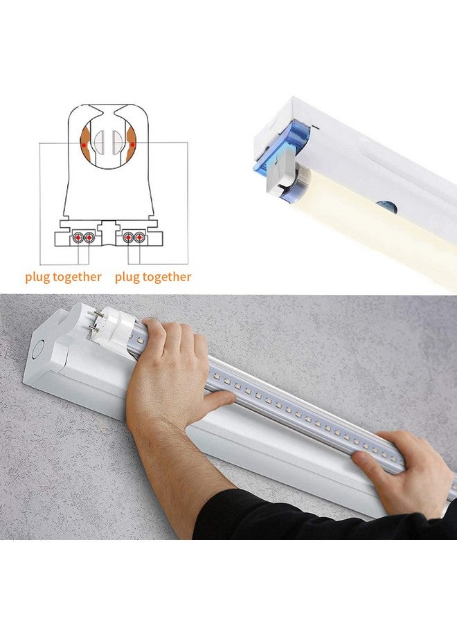 JESLED Non-Bypass LED Gebstones - (Pack of 50) T8 Lamp Holder, UL Rotating Tombstone Lamp Holder for T10 T12 LED Fluorescent Tube Replacement, Medium Bi-pin G13 Plug for Scheduled Start Ballasts  - Image 3