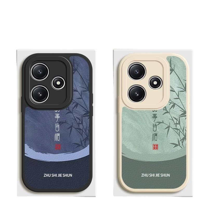 LS Leather Texture Protective Case for Redmi Note 14 with Shockproof and Drop Protection plus Shockproof plus Full Coverage plus Scratch Resistant in Multicolour - Image 2
