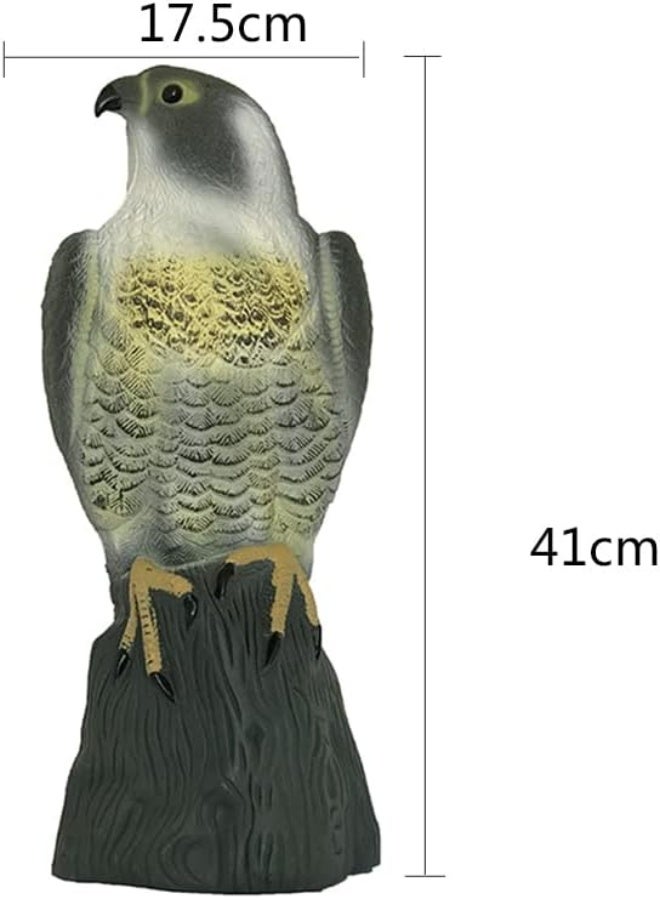 Small Eagle Sculpture | Simulated Garden Hunting Bait Eagle - Hand-Painted Decor Bald Eagle Sculptures Standing Bird Statue for Garden Yard - Image 2