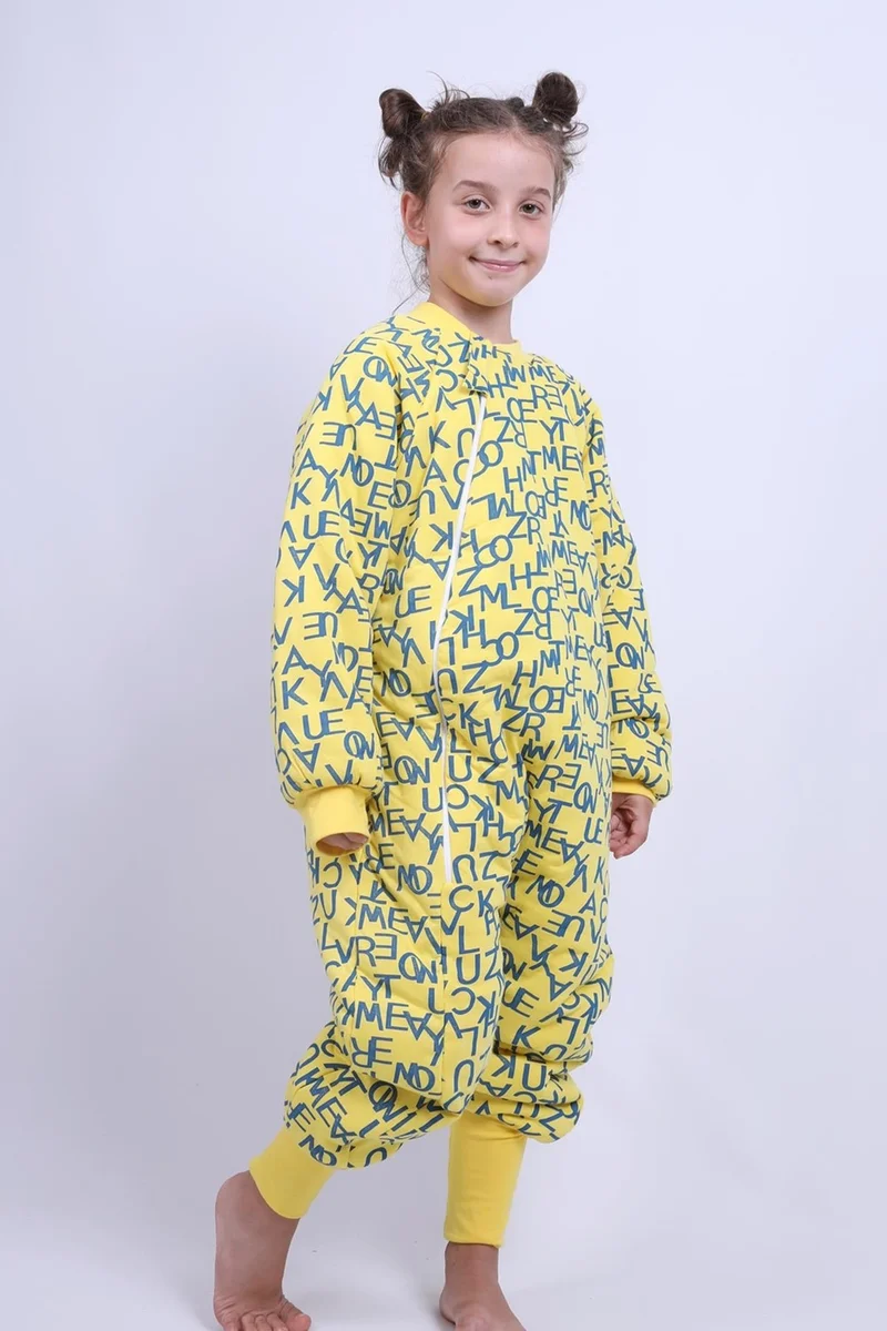 Baby Hola Babyhola 5-9 Years 2.5 Tog Yellow Canary Fan Fiber Filled Child Sleeping Bag 6020