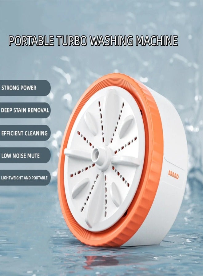 AROAQ Cloth Washer Machine USB Mini Washing Machine Ultrasonic Effective Stain Removal Portable and Energy Saving Rotating Turbine for Underwear Socks Baby's Clothes (3 Gear Timing) - Image 2