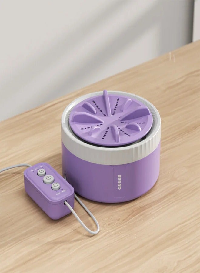 AROAQ Cloth Washer Machine USB Mini Washing Machine Ultrasonic Effective Stain Removal Portable and Energy Saving Rotating Turbine for Underwear Socks Baby's Clothes (3 Gear Timing) - Image 1
