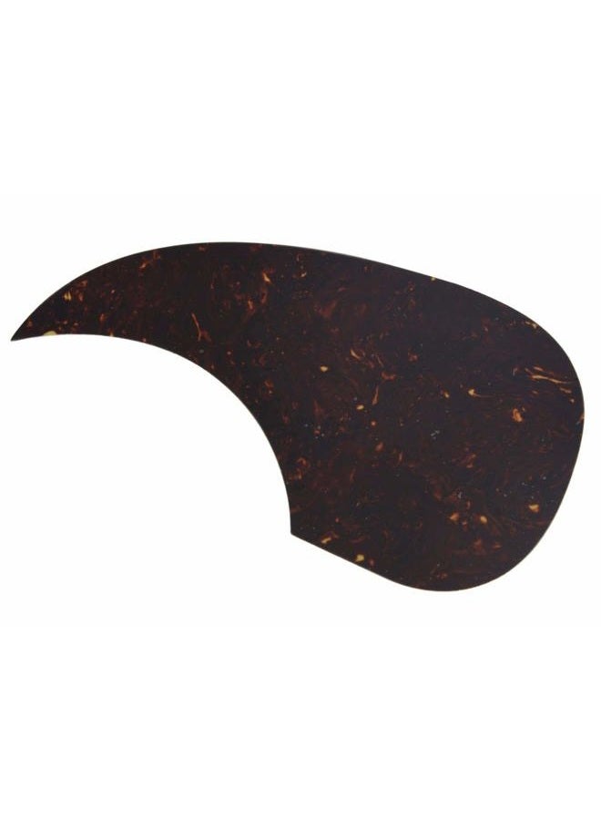 KAISH Dark Brown Tortoise Teardrop Acoustic Guitar Pickguard Scratch Plate with Self Adhesive - Image 2