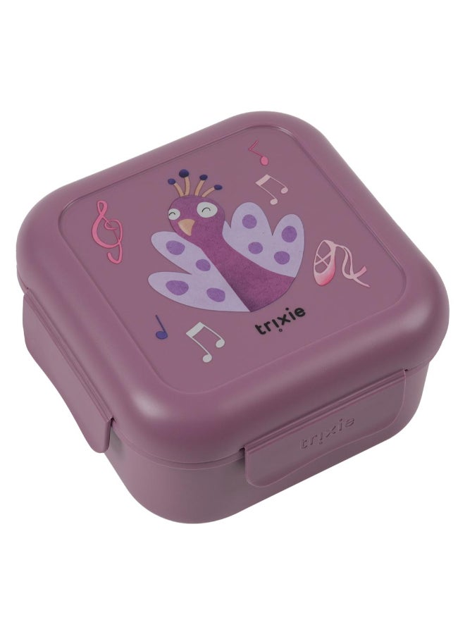 Trixie Snack Box With Clips -  Ballerina Mrs. Peacock - Image 2