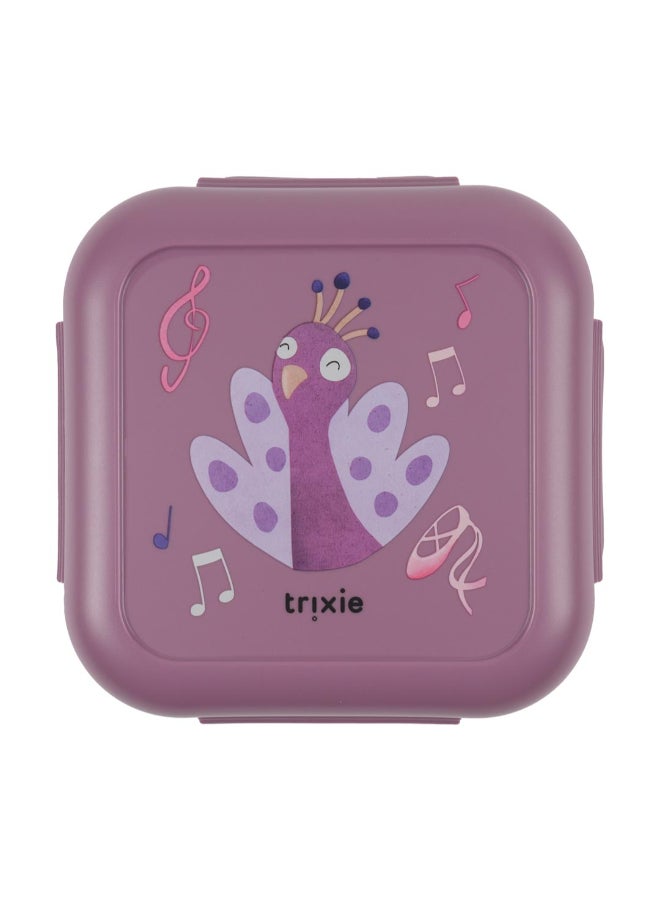 Trixie Snack Box With Clips -  Ballerina Mrs. Peacock - Image 1