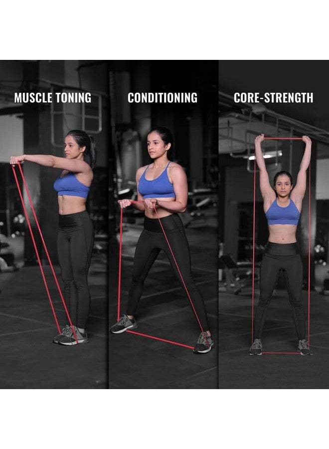 SLOVIC Resistance Bands for Men and Women(15-30Kg) | Resistance Band Set & Exercise Bands for Workout | Resistance Band for Pull Up | Gym Equipment for Home Workout| Natural and Unbreakable Rubber - Image 2