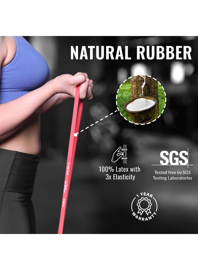 SLOVIC Resistance Bands for Men and Women(15-30Kg) | Resistance Band Set & Exercise Bands for Workout | Resistance Band for Pull Up | Gym Equipment for Home Workout| Natural and Unbreakable Rubber - Image 4
