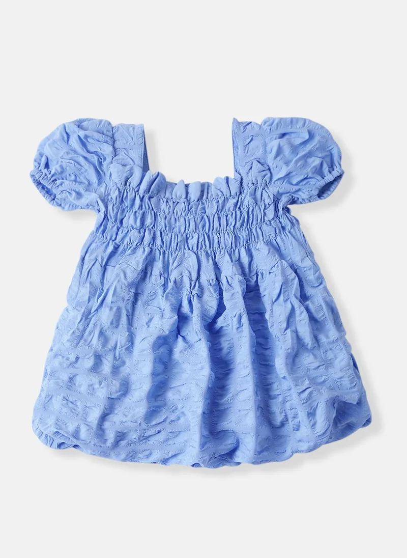 Nautinati Nautinati Girls' Bubble Crepe Balloon Dress