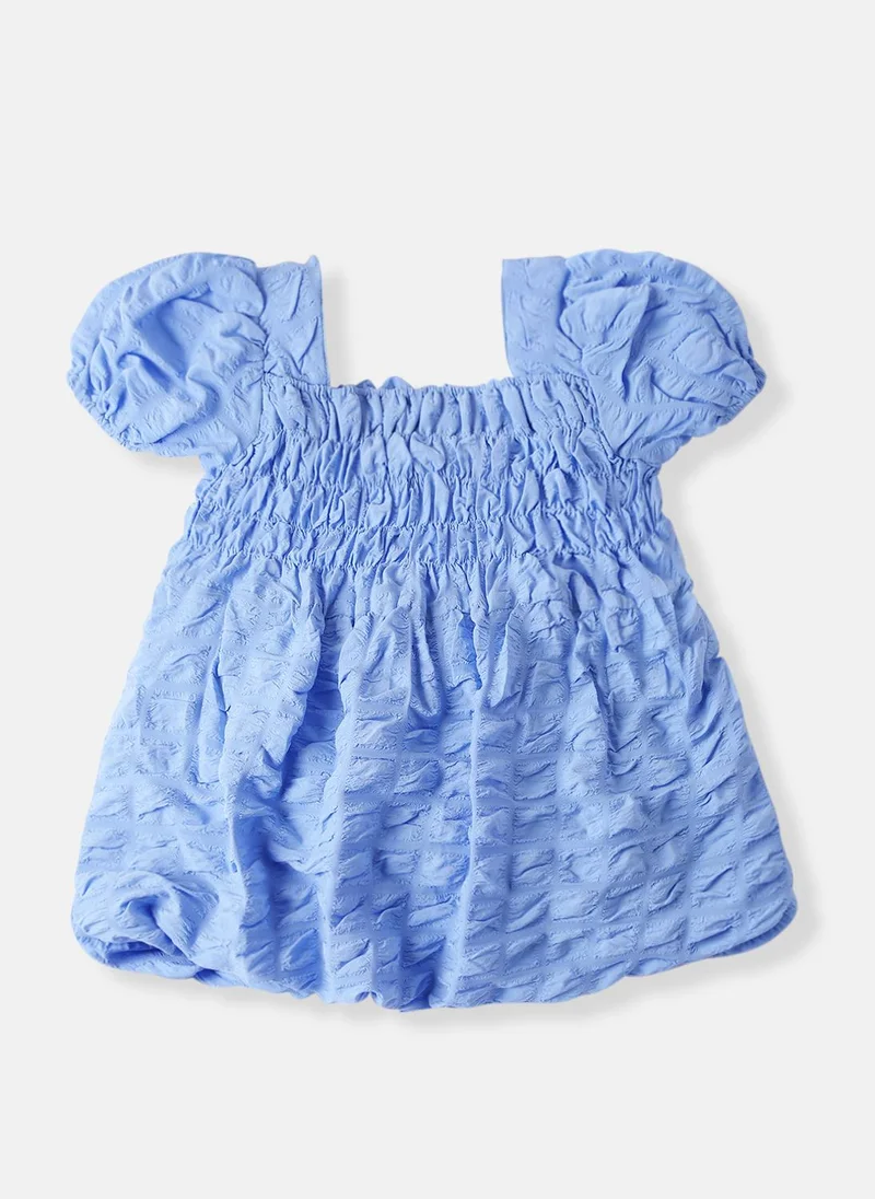 Nautinati Nautinati Girls' Bubble Crepe Balloon Dress