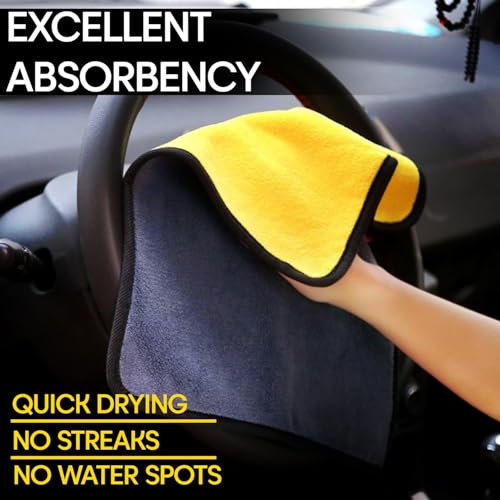 AUTOFRILL 5-in-1 Car Cleaning Kit – Microfiber Cloth, Car Duster with Extendable Handle, Cleaning Glove & 2 Dusting Brushs for Interior & Exterior Car Detailing, Car Wash, Care & Maintenance Tools - Image 4