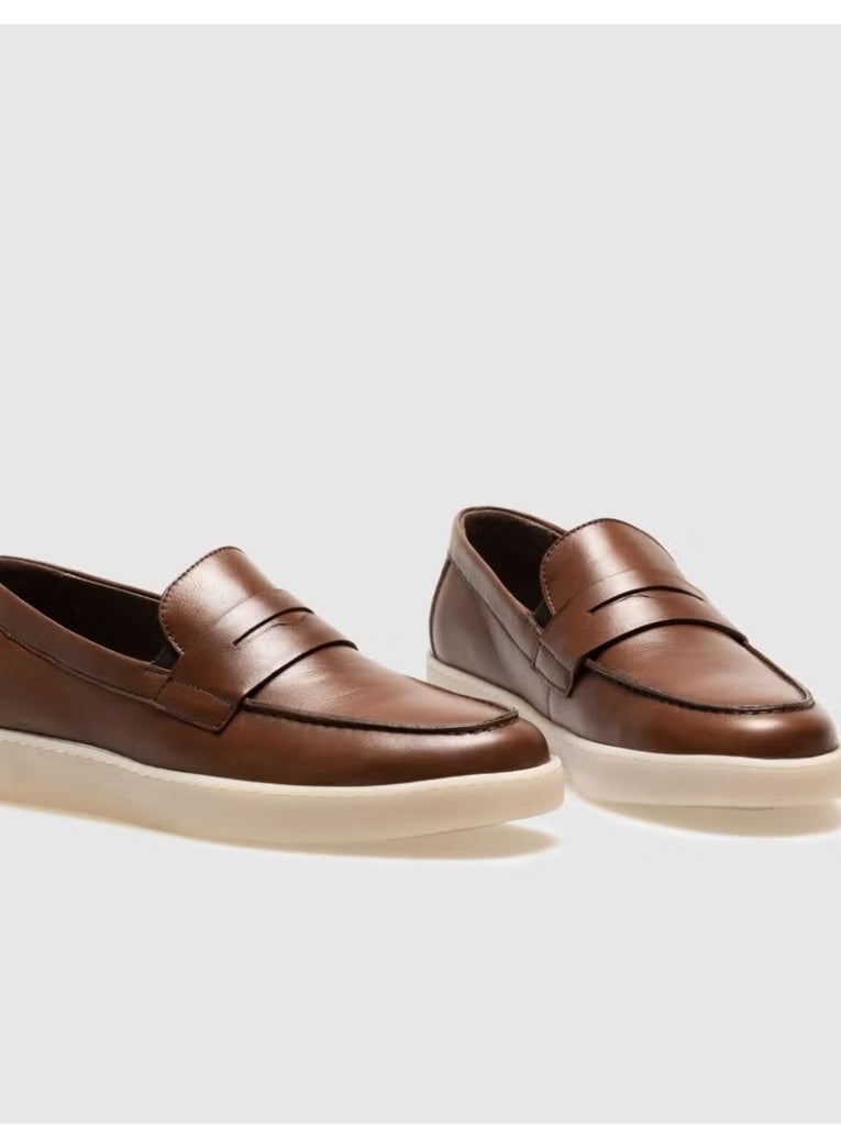 Cabani Brown Belted Men's Casual Shoes - Image 1