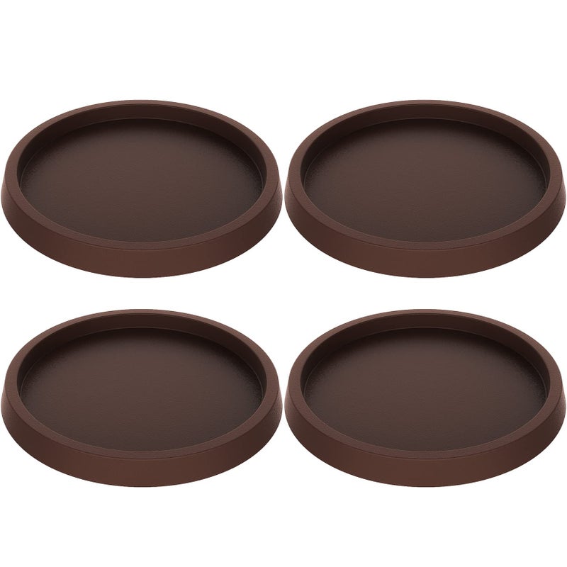 Furniture Pads 4 Pcs 35 Inch Rubber Non Slip Coasters Hardwood Floor Protectors for Furniture Legs Sofa Bed Piano Chair Feet Prevent Sliding Stoppers