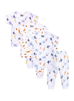 Funny Bunny Pack of 3 Cotton Half Sleeve & Pants Underwear Set for Baby  - Image 2