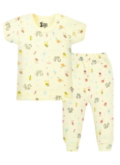 Funny Bunny Pack of 3 Cotton Half Sleeve & Pants Underwear Set for Baby  - Image 3
