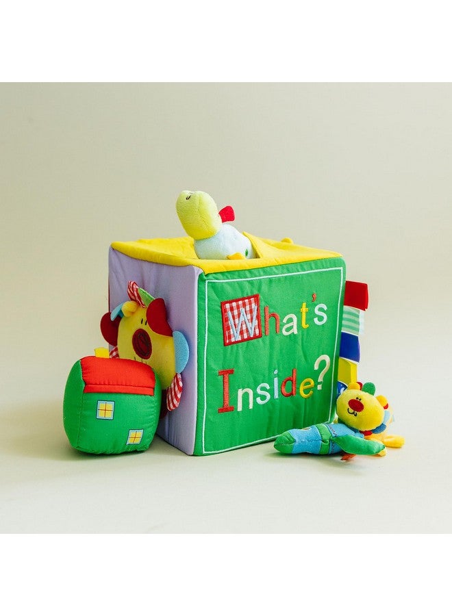 Genius Baby Toys Genius Baby Toys Surprise Box for Baby - 8 Pieces - What's Inside Box with Collection of Sensory Toys for Baby, 7" Square Cube - Deluxe, Perfect Size for Small Hands - Image 2