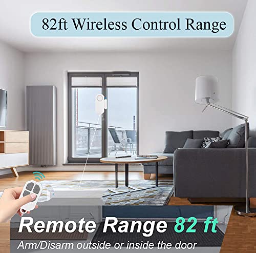 EverNary Door Window Alarm When Opened for Home Security with Remote, Wireless Door Sensor Alarm for Kids Safety with Adjustable Volume ( 6Pcs Sensor +2Remote) - Image 4