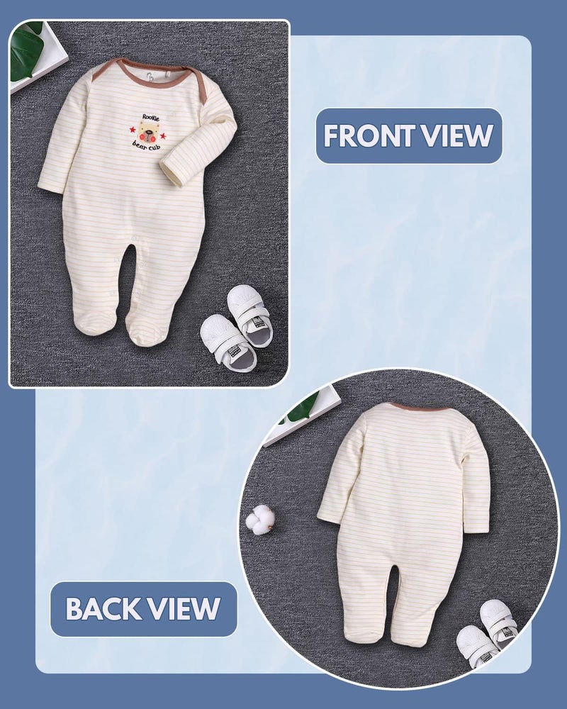 BabyGo 100% Cotton Rompers/Sleepsuits for Infants - Pack of 2 - Image 2