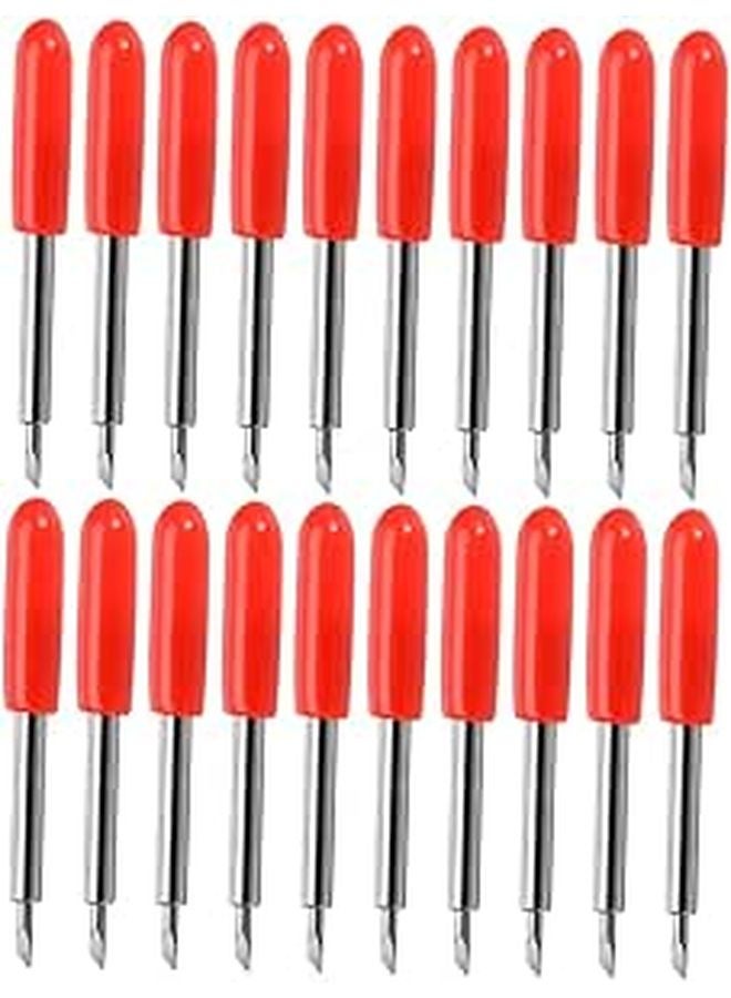 50pcs Tungsten Steel Cutting Blades For Vinyl Cutter Plotter Clean Cuts No Skipping - Image 1