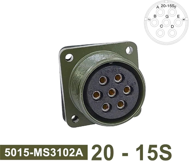 5015 Military Specification Connector MIL STD Socket MS3102 MS3106 MS3108 MIL-C Circular Connector 20-7 20-15 20-16(Socket 3102 20-15S) - Image 2