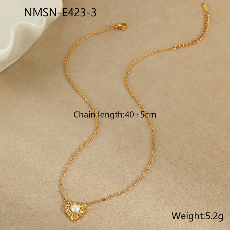 Niche Design Irregular Lava Love Necklace Women'S Ins Cold Style Light Luxury Fashion High-End Necklace - Image 1