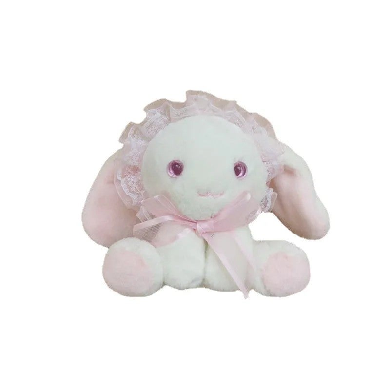 Y&D Lolita Rabbit Keychain Pendant Cute Doll and Bear Couple Super Soft Plush Toy with PP Cotton Filling Mesh Lining Small Gift - Image 3