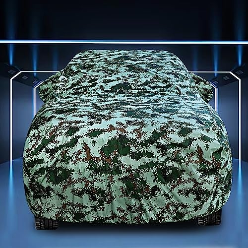 Auto Hub Car Cover Compatible with Maruti Dzire (Model: 2017 to Till Date) Mirror & Antenna Pocket, Soft Cotton Lining, Dzire Car Cover Waterproof - Forest Look - Image 2