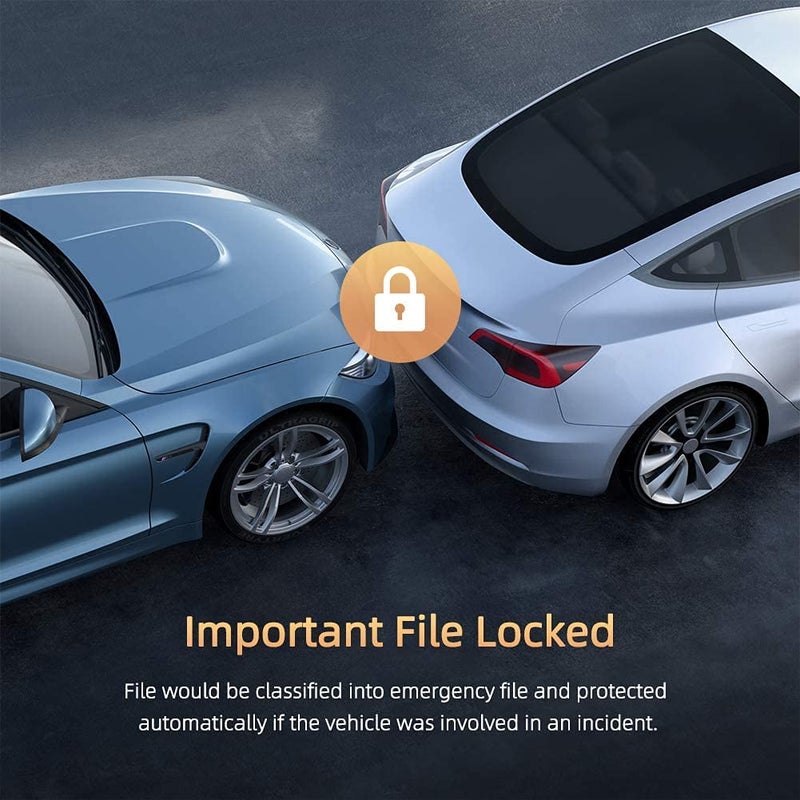 AUSHA كاميرا داش 2K مرآة 10" للسيارات مع شاشة تعمل باللمس بالكامل، نظام تحديد المواقع (عداد السرعة)، كاميرا خلفية مقاومة للماء، رؤية ليلية محسّنة مع مستشعر سوني ستارفيش، مساعدة في الركن - Image 5