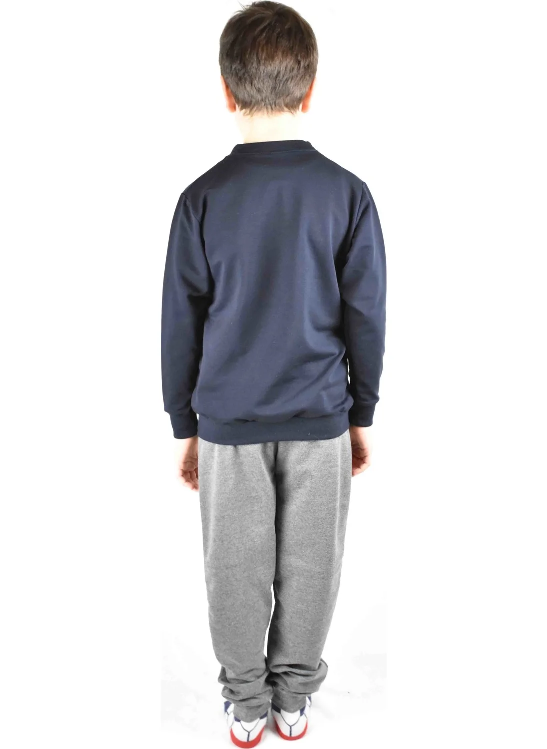 Bluence Men's Waiter Printed Black Cotton Tracksuit Set